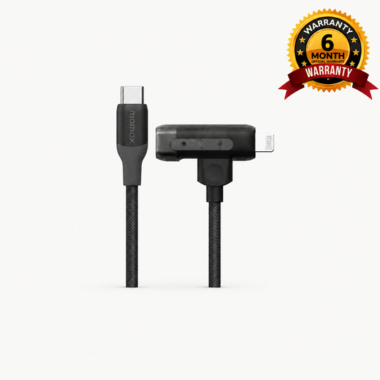 1-Link Flow Duo USB-C to USB-C & Lightning Braided Cable 60W 1.5m