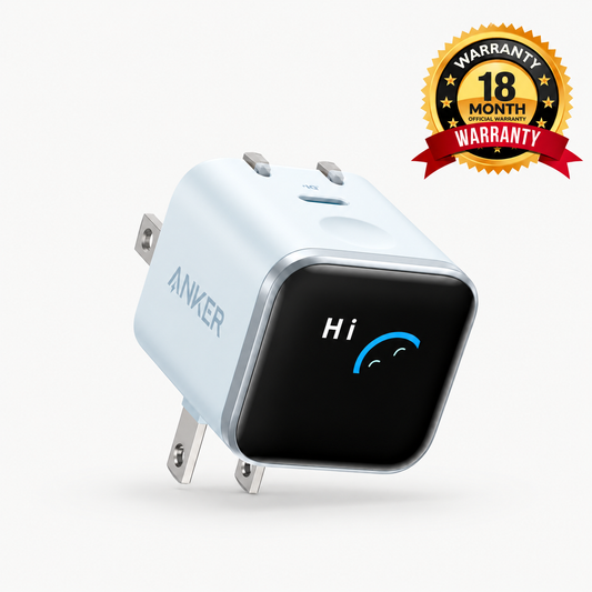 Anker-Nano-Charger-(45W, Smart Display, 180° Foldable)