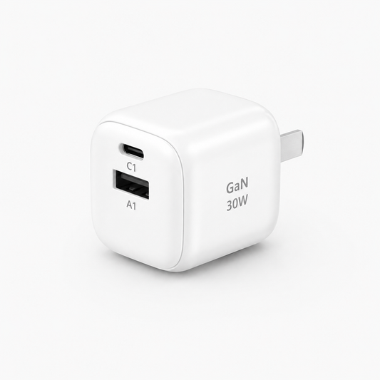 1-Charge 2-Port GaN Charger 30W