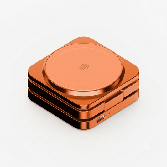 1-Charge Q.Port² Qi2 25W 3-in-1 Magnetic Wireless Charging Station (UK plug)