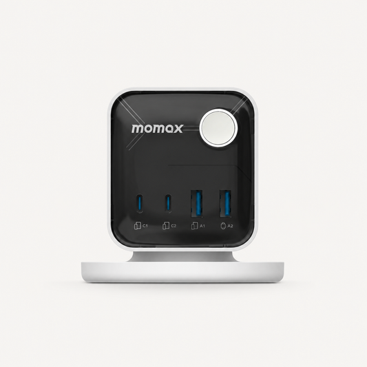 1-Charge Work Flow 3-Outlet GaN Power Cube 25W with USB Ports