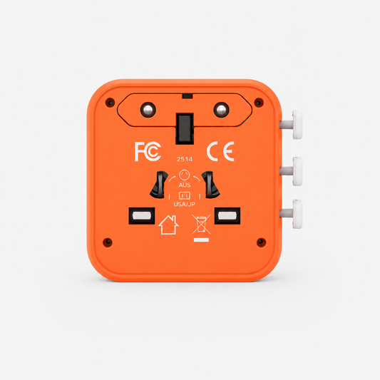 1-World²2-Port USB-A and USB-C GaN Travel Charger 20W