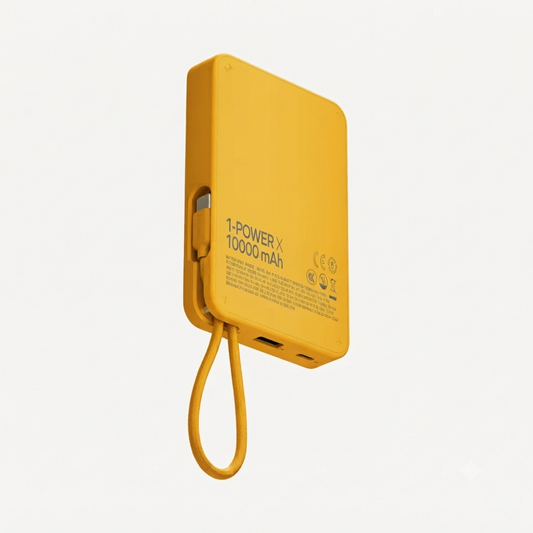 1-Power X Power Bank 10000mAh With Built-in USB-C Cable