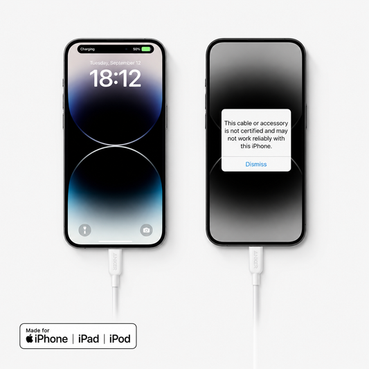 Anker 310 USB-C to Lightning Cable (3ft)-White