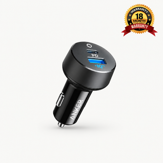 Anker PowerDrive PD+2 Car Charger 18W USB-C & 15W USB-A