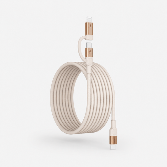 Mag.Link Duo Magnetic USB-C to USB-C & Lightning Cable 60W 2m