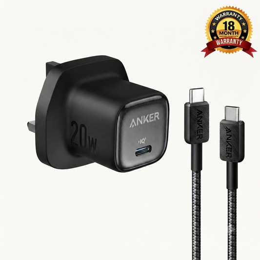 New Version Anker Zolo Charger 20W GaN IQ & PD Combo USB C Black